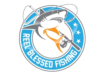 Reel Blessed Fishing logo design by Upoops
