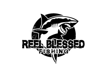 Reel Blessed Fishing logo design by AYATA
