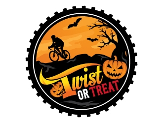 Twist or Treat (logo name) Twisted Cycle (Company Name)  logo design by Suvendu