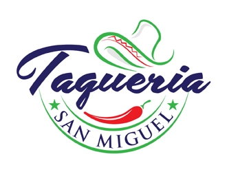 Taqueria San Miguel  logo design by MAXR