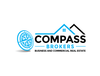 Compass Brokers, Business and Commercial Real Estate logo design by Girly