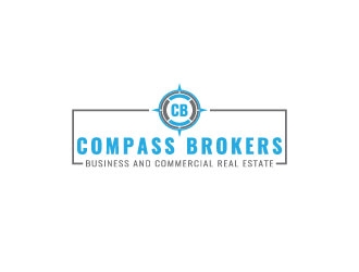 Compass Brokers, Business and Commercial Real Estate logo design by AYATA