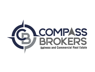 Compass Brokers, Business and Commercial Real Estate logo design by THOR_