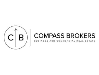 Compass Brokers, Business and Commercial Real Estate logo design by RGBART