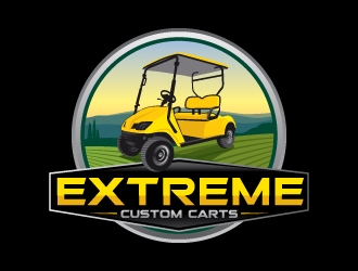Extreme Custom Carts logo design by Suvendu