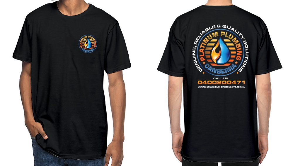 Platinum Plumbing Canberra logo design by scriotx