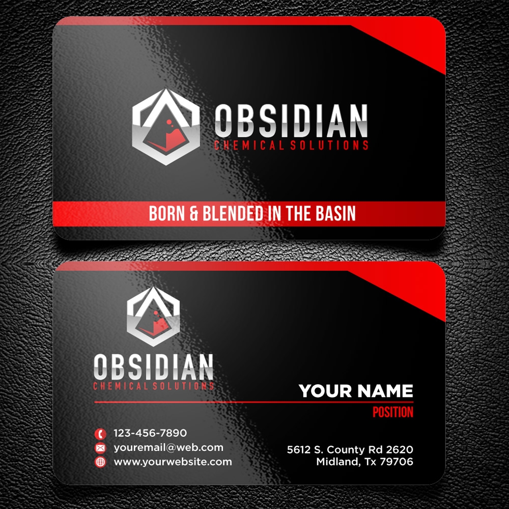 Obsidian Chemical Solutions logo design by scriotx