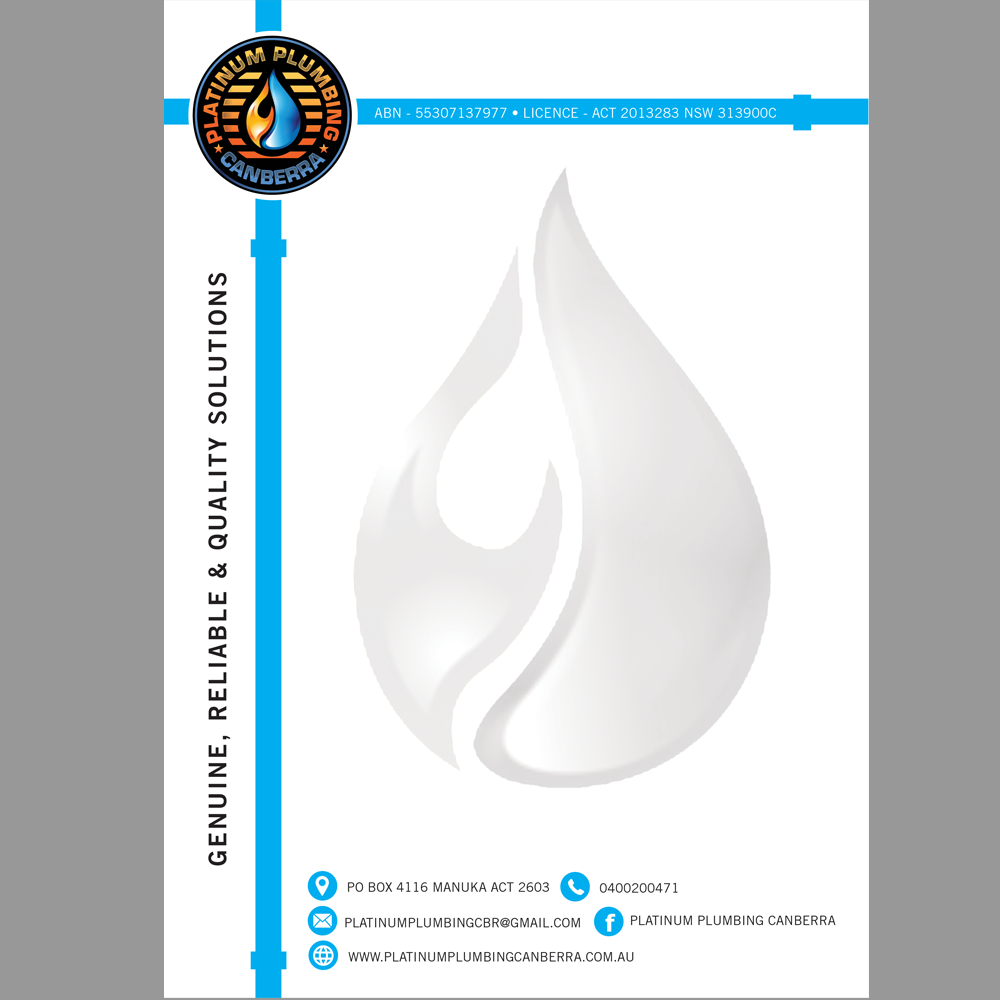 Platinum Plumbing Canberra logo design by Foxcody