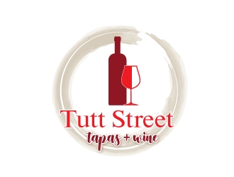 tutt street tapas & wine logo design by dshineart