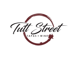 tutt street tapas & wine logo design by mercutanpasuar