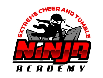 Extreme Cheer and Tumble - Ninja Academy logo design by jaize