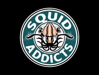 Squid Addicts logo design by josephope