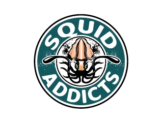 Squid Addicts logo design by josephope
