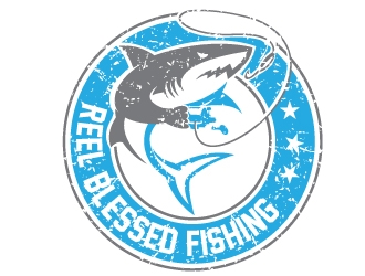 Reel Blessed Fishing logo design by Upoops
