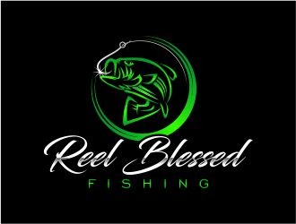 Reel Blessed Fishing logo design by mutafailan