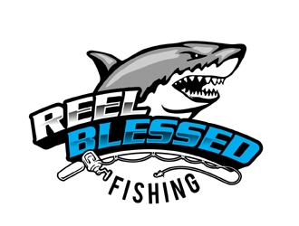 Reel Blessed Fishing logo design by MAXR