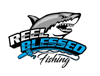 Reel Blessed Fishing logo design by MAXR