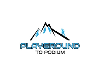 Playground to Podium logo design by BaneVujkov