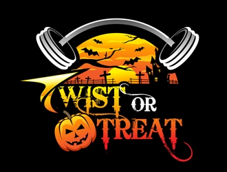 Twist or Treat (logo name) Twisted Cycle (Company Name)  logo design by DreamLogoDesign