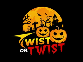 Twist or Treat (logo name) Twisted Cycle (Company Name)  logo design by DreamLogoDesign
