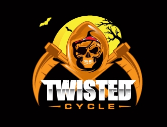 Twist or Treat (logo name) Twisted Cycle (Company Name)  logo design by Suvendu