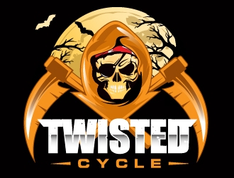 Twist or Treat (logo name) Twisted Cycle (Company Name)  logo design by Suvendu