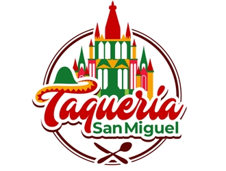 Taqueria San Miguel  logo design by DreamLogoDesign