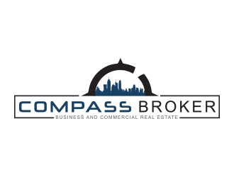 Compass Brokers, Business and Commercial Real Estate logo design by zubi