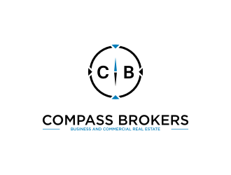 Compass Brokers, Business and Commercial Real Estate logo design by rizqihalal24