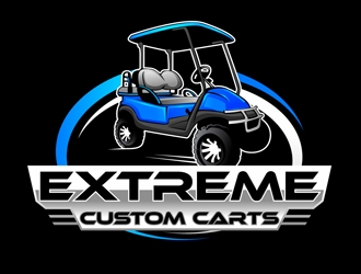 Extreme Custom Carts logo design by DreamLogoDesign