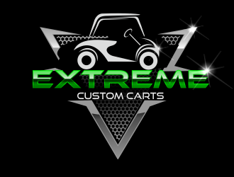 Extreme Custom Carts logo design by bosbejo