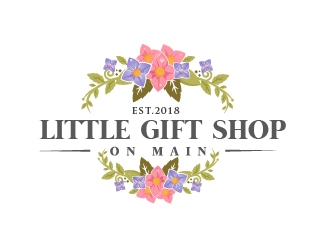 Little Gift Shop on Main  Or Main Street Gift Co logo design by Suvendu