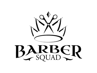 Barber Squad logo design by Coolwanz