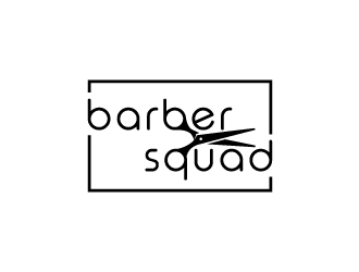 Barber Squad logo design by dgenzdesigns