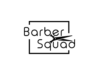 Barber Squad logo design by dgenzdesigns