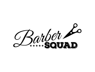 Barber Squad logo design by fawadyk