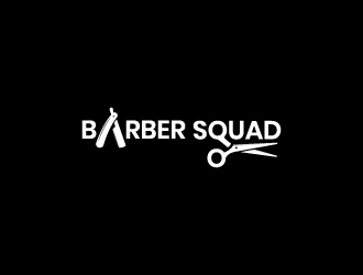 Barber Squad logo design by dgenzdesigns