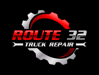 Route 32 Truck Repair  logo design by kopipanas