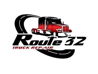 Route 32 Truck Repair  logo design by bougalla005