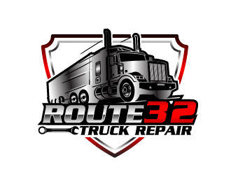 Route 32 Truck Repair  logo design by tec343