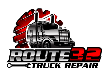 Route 32 Truck Repair  logo design by tec343