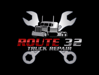 Route 32 Truck Repair  logo design by Kruger