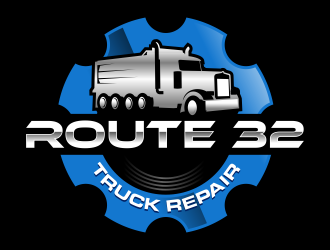 Route 32 Truck Repair  logo design by ingepro