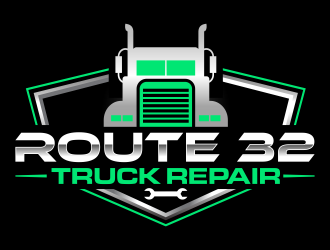 Route 32 Truck Repair  logo design by ingepro