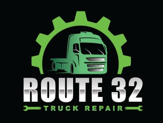 Route 32 Truck Repair  logo design by Suvendu