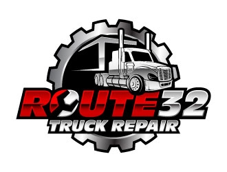 Route 32 Truck Repair  logo design by daywalker