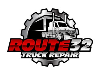 Route 32 Truck Repair  logo design by daywalker