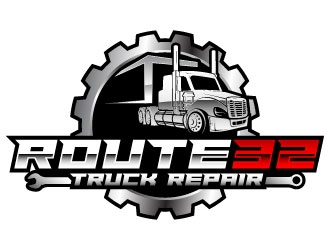 Route 32 Truck Repair  logo design by daywalker
