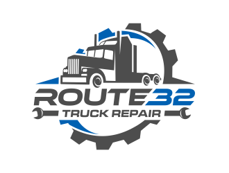 Route 32 Truck Repair  logo design by mikael