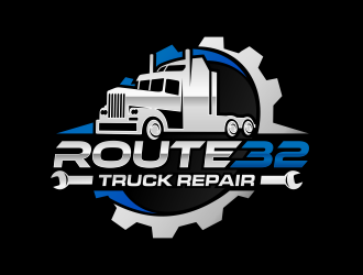 Route 32 Truck Repair  logo design by mikael